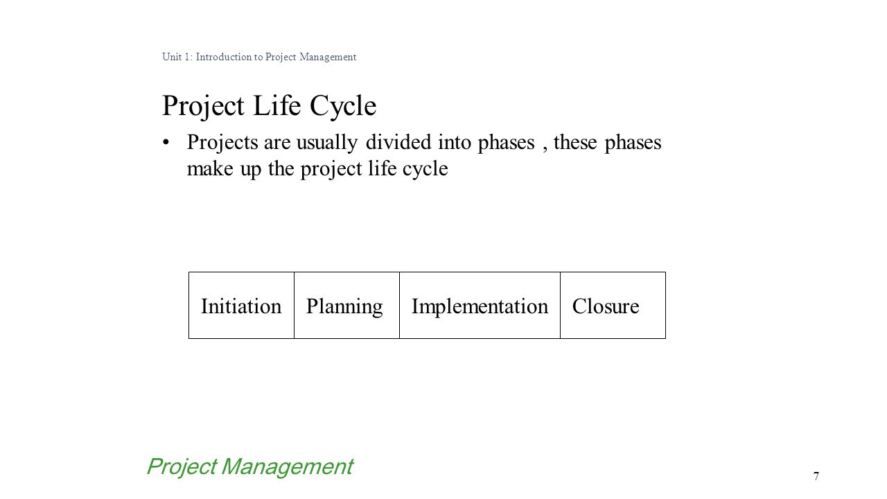 Project planning case study